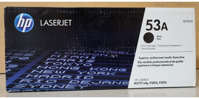 Toner HP 53A Schwarz Q7553A Neu OVP A-Ware Original HP LJ M2727, P2014 . 