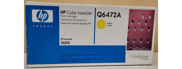 Toner HP 502A Gelb Q6472A Neu OVP Original HP LaserJet 3600  . 