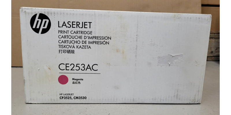 Toner HP CE253AC Magenta Neu OVP Original HP LJ CP3525 CM3530 . 