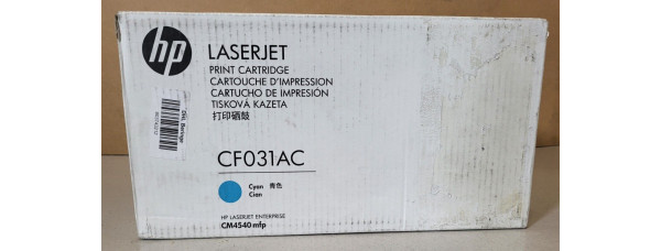 Toner HP CF031AC Cyan Neu OVP B-Ware Original HP LJ Enterprise CM4540mfp . 