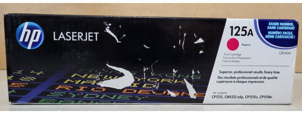 Toner HP 125A Magenta CB543A Neu OVP B-Ware HP LJ CP1215, CM1312mfp . 