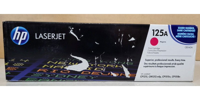 Toner HP 125A Magenta CB543A Neu OVP B-Ware HP LJ CP1215, CM1312mfp . 