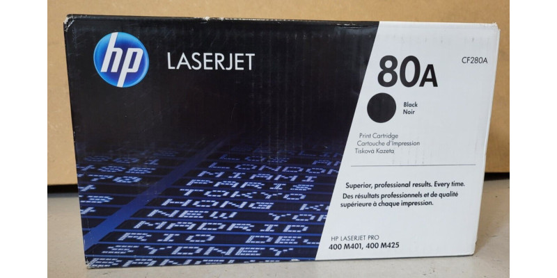 Toner HP 80A Schwarz CF280A Neu OVP B-Ware Original HP LJ 400 M401 . 
