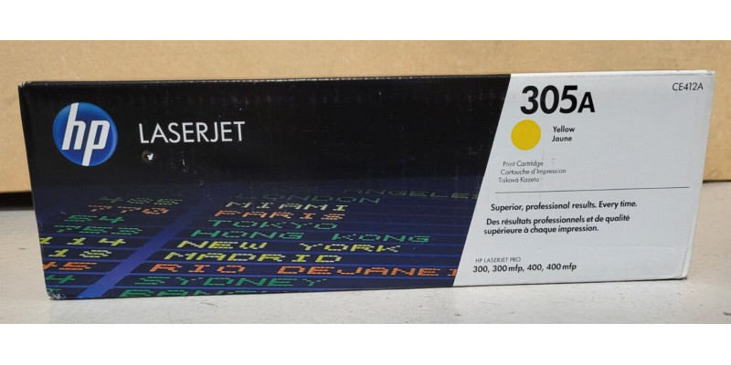 Toner HP 305A Gelb CE412A Neu OVP B-Ware Original HP LaserJet 300 Toner HP 305A Gelb CE412A Neu OVP B-Ware Original HP LaserJet 300
