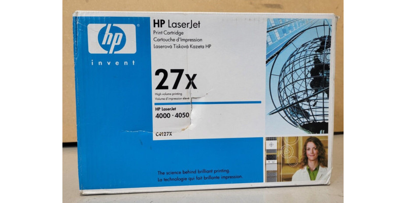 Toner HP 27X Schwarz C4127X Neu OVP Original HP LaserJet 4000 . 