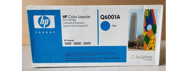 Toner HP Q6001A Cyan Neu OVP Original HP LJ 1600, 2600, 2605  . 
