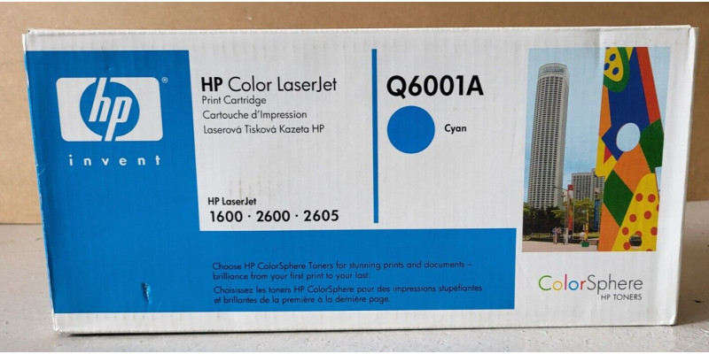 Toner HP Q6001A Cyan Neu OVP Original HP LJ 1600, 2600, 2605  . 