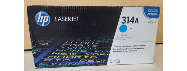 Toner HP 314A Cyan Q7561A Neu OVP A-Ware Original HP LJ 2700, 3000  