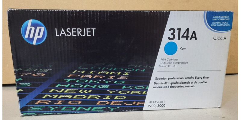Toner HP 314A Cyan Q7561A Neu OVP A-Ware Original HP LJ 2700, 3000  