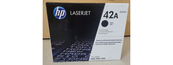 Toner HP 42A Schwarz Q5942A Neu OVP A-Ware Original HP LJ 4240, 4250  