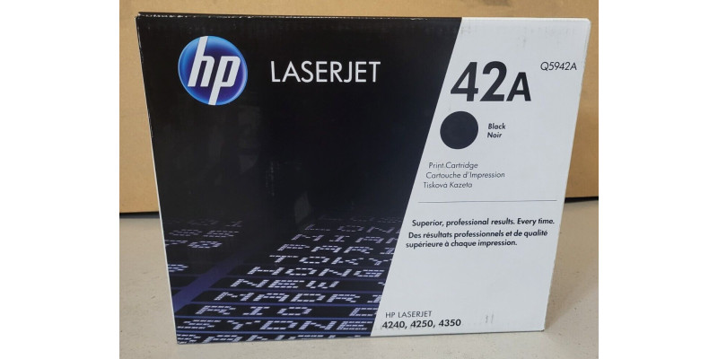Toner HP 42A Schwarz Q5942A Neu OVP A-Ware Original HP LJ 4240, 4250  