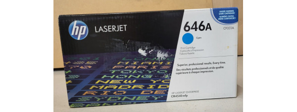 Toner HP 646A Cyan CF031A Neu OVP B-Ware Original HP LaserJet CM4540 mfp  
