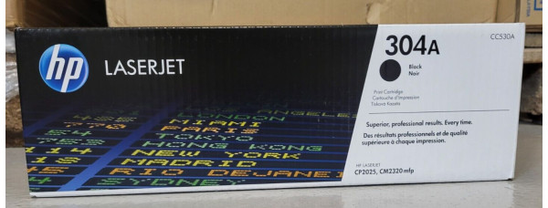 Toner HP 304A Schwarz CC530A Neu OVP A-Ware Original HP LJ CP2025   