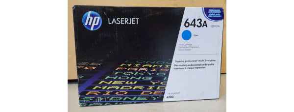 Toner HP 643A Cyan Q5951A Neu OVP B-Ware Original HP LaserJet 4700  