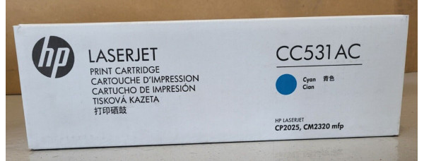 Toner HP 304A Cyan CC531AC Neu OVP A-Ware Original HP LaserJet CP2025 . 