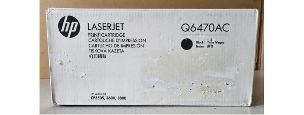Toner HP Q6470AC Schwarz Neu OVP Original HP LJ CP3505, 3600 . 