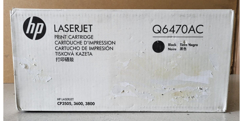 Toner HP Q6470AC Schwarz Neu OVP Original HP LJ CP3505, 3600 . 