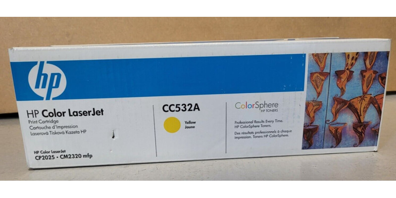 Toner HP CC532A Gelb Neu OVP Original HP LaserJet CP2025  . 