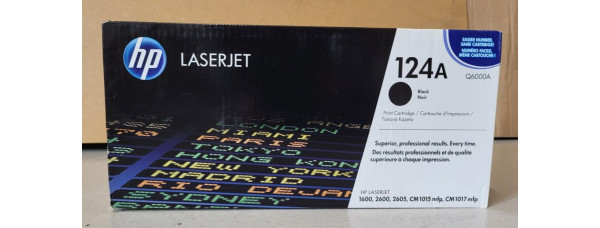 Toner HP 124A Schwarz Q6000A Neu OVP A-Ware Original HP LJ 1600 2600 2605  