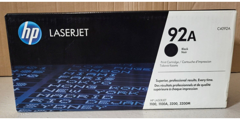 Toner HP 92A Black C4092A Neu OVP A-Ware Original HP LJ 1100 1100A  