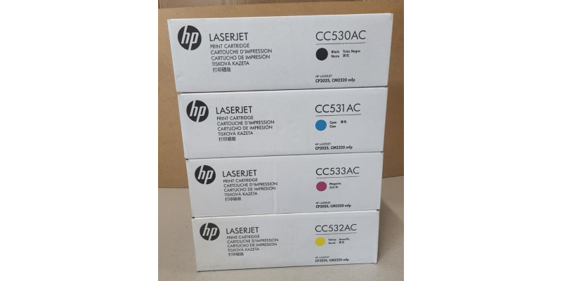 4 Toner HP 304A CC530AC CC531AC CC532AC CC533AC Neu OVP A-Ware Original CP2025 