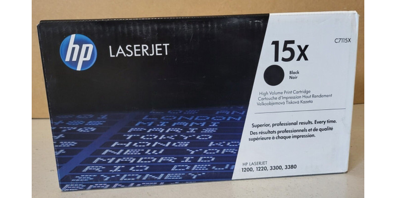 Toner HP 15X Schwarz C7115X Neu OVP A-Ware Original HP LJ 1200, 1220 . 