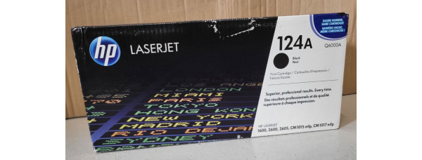 Toner HP 124A Schwarz Q6000A Neu OVP Original HP LJ 1600 2600 2605  