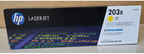 Toner HP 203X Gelb CF542X Neu OVP A-Ware Original HP LJ Pro M254  