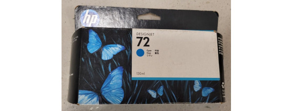 Tintenpatrone HP 72 Cyan C9371A Neu OVP B-Ware Original Designjet T610 12.2019 