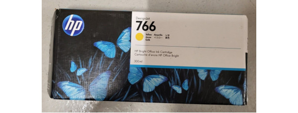 Tintenpatrone HP 766 Gelb P2V91A Neu OVP A-Ware Original MHD: 02.2025  