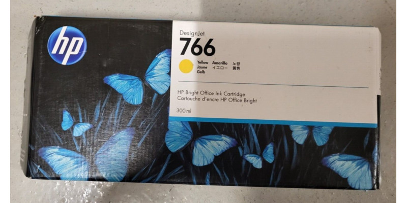 Tintenpatrone HP 766 Gelb P2V91A Neu OVP A-Ware Original MHD: 02.2025  