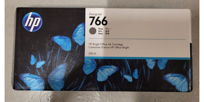 Tintenpatrone HP 766 Grau P2V93A Neu OVP A-Ware Original MHD: 11.2025 . 