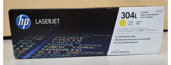 Toner HP 304L Gelb CC532L Neu OVP A-Ware HP LaserJet CP2025 CM2320 mfp . 