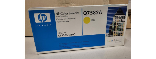 Toner HP Q7582A Gelb Neu OVP Original CP3505 3800  . 