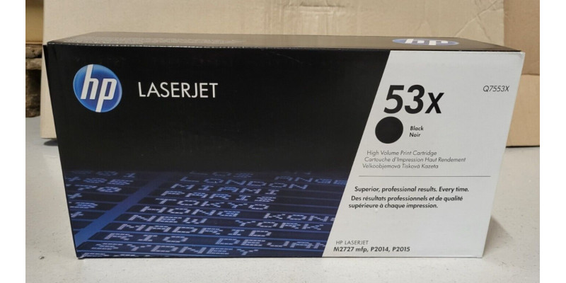 Toner HP 53X Schwarz Q7553X Neu OVP A-Ware Original LaserJet M2727 mfp . 