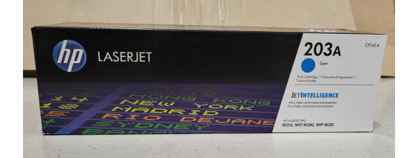 Toner HP 203A Cyan CF541A Neu OVP A-Ware Original HP LJ M254 MFP M280 . 