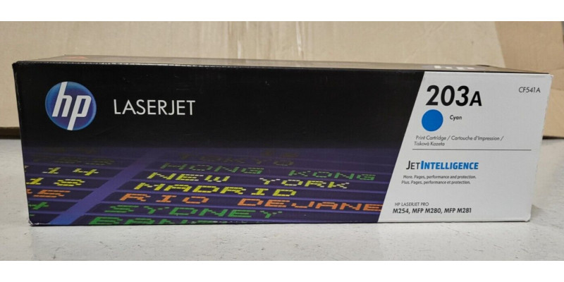 Toner HP 203A Cyan CF541A Neu OVP A-Ware Original HP LJ M254 MFP M280 . 