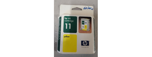 Tintenpatrone HP 11 Gelb C4838AE Neu OVP Original Color Printer 1700 MHD 03.2006 