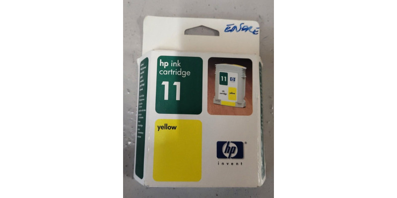 Tintenpatrone HP 11 Gelb C4838AE Neu OVP Original Color Printer 1700 MHD 03.2006 