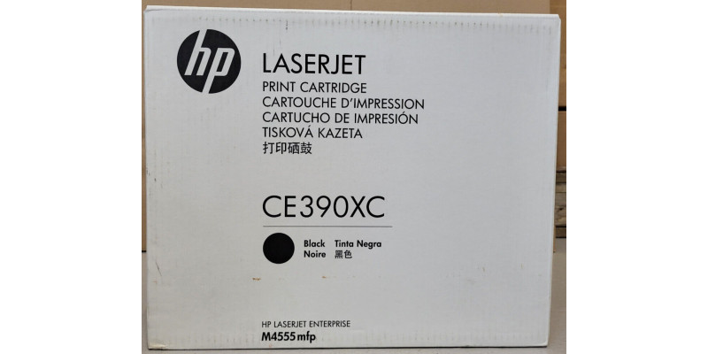 Toner HP 90X Schwarz CE390XC Neu OVP A-Ware Original HP LJ M4555 mfp . 