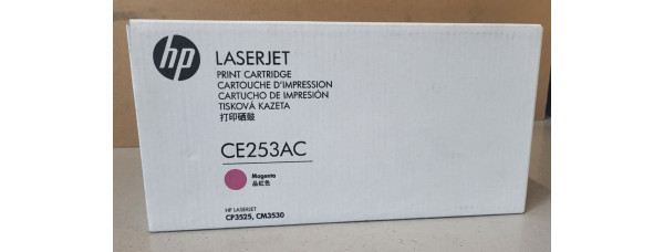 Toner HP CE253AC Magenta Neu OVP A-Ware Original HP LJ CP3525 CM3530 . 