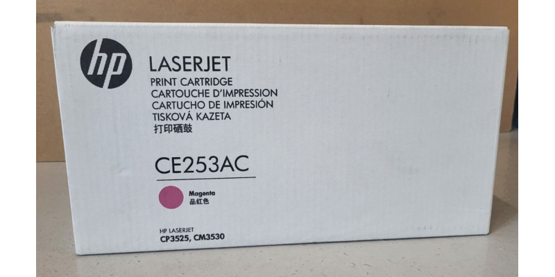 Toner HP CE253AC Magenta Neu OVP A-Ware Original HP LJ CP3525 CM3530 . 