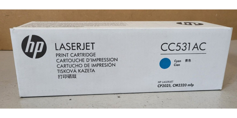 Toner HP 304A Cyan CC531AC Neu OVP Original HP LaserJet CP2025  . 