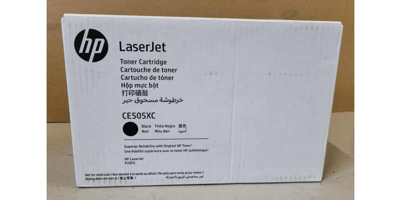 Toner HP Schwarz CE505XC Neu OVP Original HP LaserJet P2055  . 