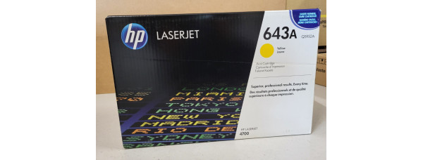 Toner HP 643A Gelb Q5952A Neu OVP A-Ware Original HP LaserJet 4700  