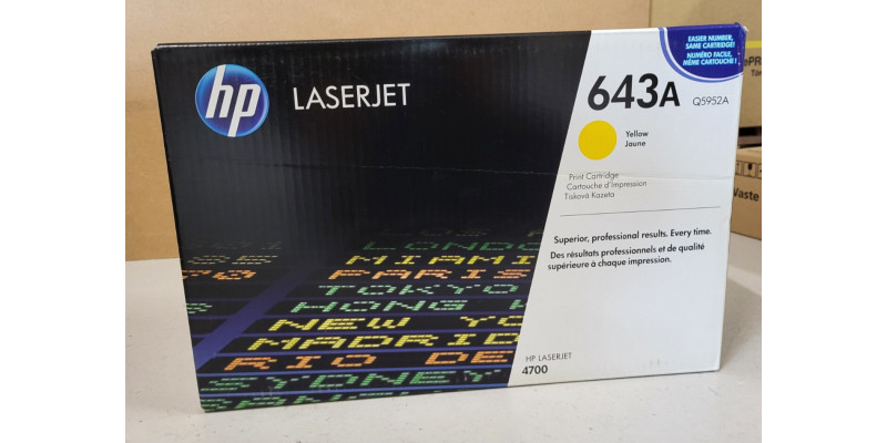 Toner HP 643A Gelb Q5952A Neu OVP A-Ware Original HP LaserJet 4700  