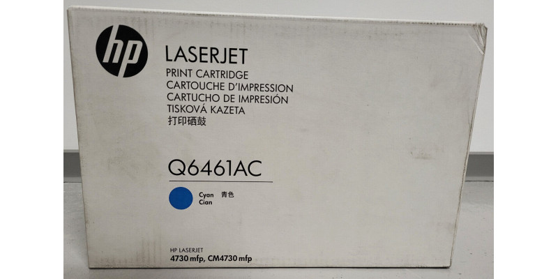 Toner HP Q6461AC Cyan Neu OVP Original HP LaserJet 4730 mfp . 
