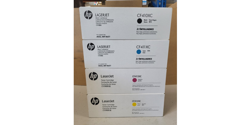 4 Toner HP CF410XC CF411XC CF412XC CF413XC Neu OVP A-Ware Original M452 MFP M477 