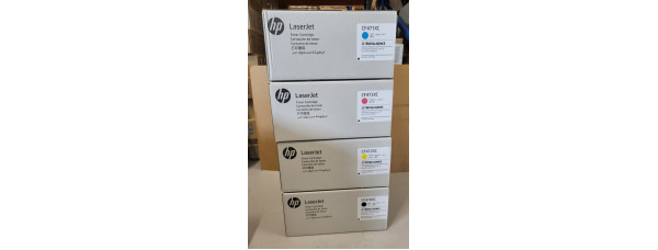 4 Toner HP CF471XC CF472XC CF473XC CF470XC Neu OVP A-Ware Original MFP M681  