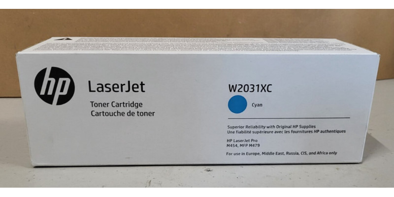 Toner HP W2031XC Cyan Neu OVP A-Ware Original HP 415X LaserJet Pro M454  